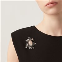 Brooch Giovanni Raspini Woman Blossom in Silver Quarzo 11901 - 11901